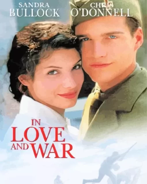 In Love And War Sandra Bullock Paint by Number