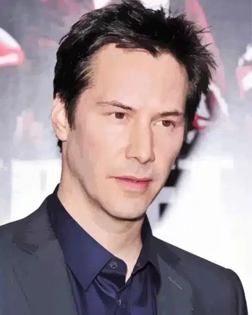 Keanu Reeves Actor Paint by Number