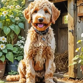 Labradoodle Dog Paint by Numbers 