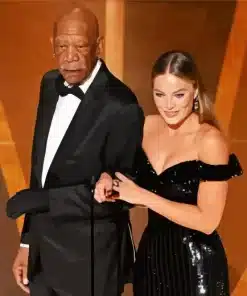 Morgan Freeman And Margot Robbie Paint by Number