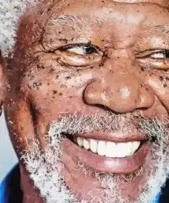 Morgan Freeman Smiling Paint by Number