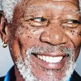 Morgan Freeman Smiling Paint by Number