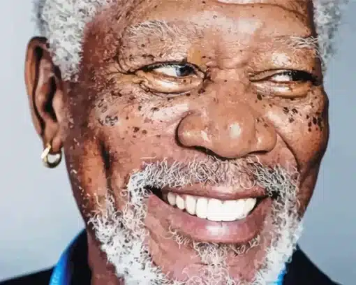 Morgan Freeman Smiling Paint by Number