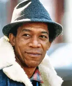 Morgan Freeman Wearing Hat Paint by Number