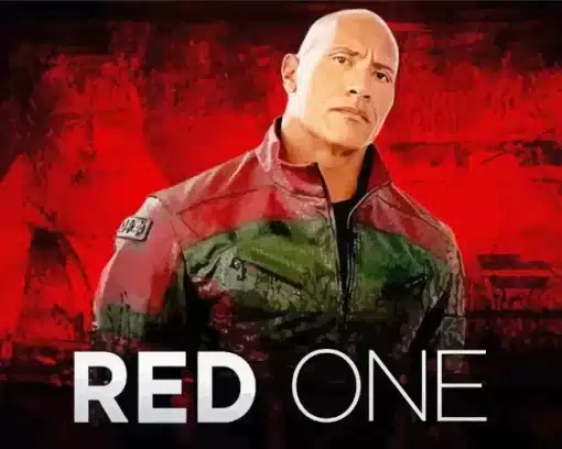 Red One Dwayne Johnson Paint by Number