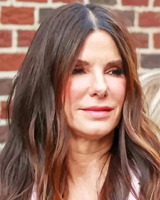 Sandra Bullock Celebrity Paint by Number