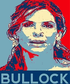 Sandra Bullock Poster Paint by Number