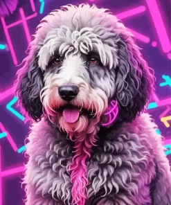 Sheepadoodle Dog Paint by Number