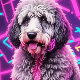 Sheepadoodle Dog Paint by Number