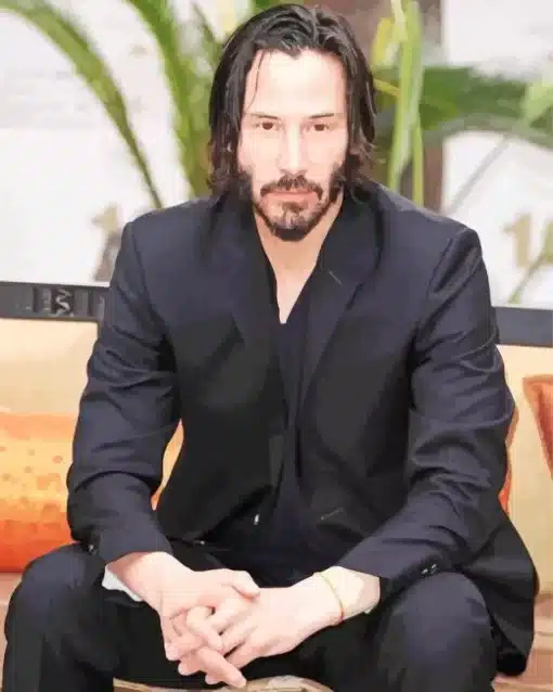 Actor Keanu Reeves Paint by Number