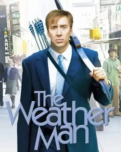 The Weather Man Nicolas Cage Paint by Number