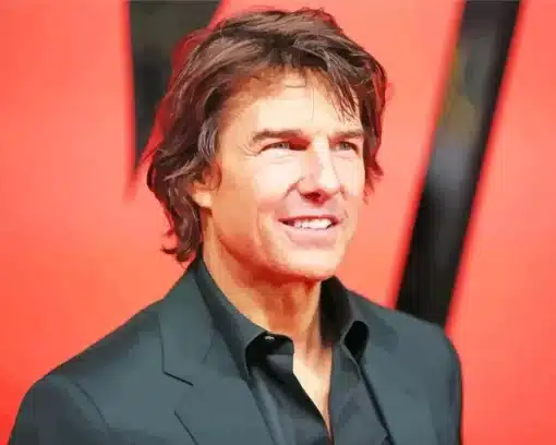 Tom Cruise Actor Paint by Number