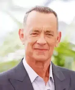 Tom Hanks Charismatic Smile Paint by Number