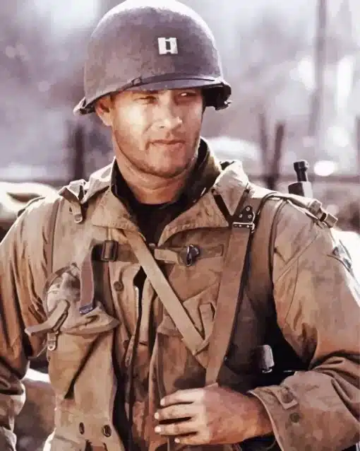 Tom Hanks Saving Private Ryan Paint by Number