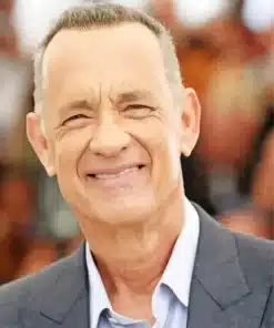 Tom Hanks Smiling Paint by Number