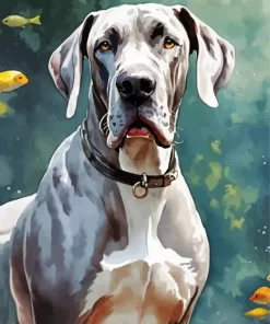 Weimaraner Dog Art Paint by Number