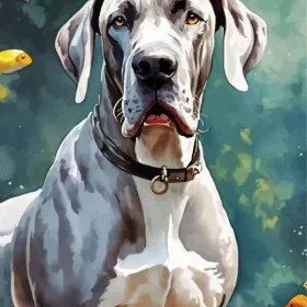 Weimaraner Dog Art Paint by Number