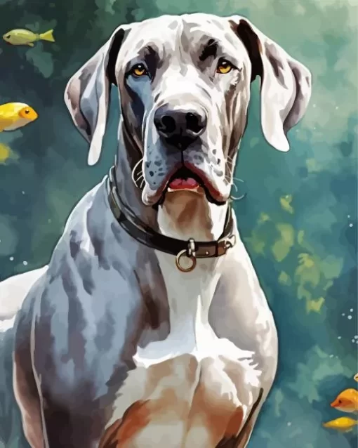 Weimaraner Dog Art Paint by Number