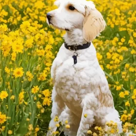 White Labradoodle Paint by Numbers