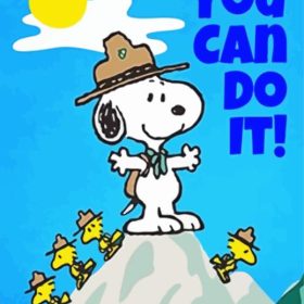 You Cn Do It Snoopy Paint by Number