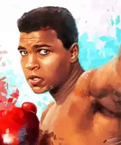 Abstract Muhammad Ali Paint by Number