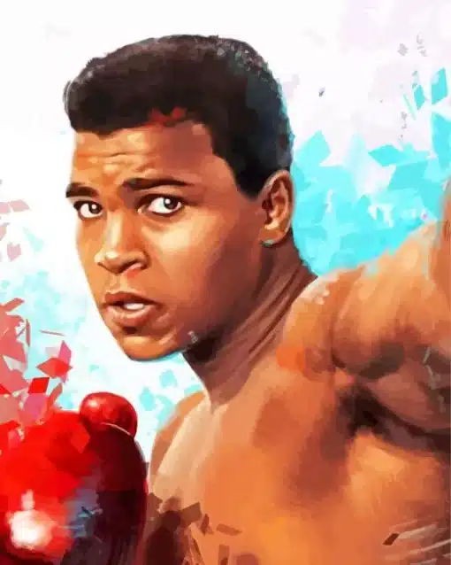 Abstract Muhammad Ali Paint by Number