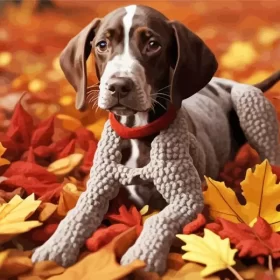 Autumn German Shorthaired Pointer Paint by Number