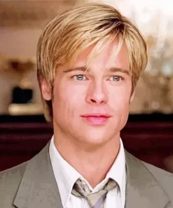 Young Brad Pitt Paint by Number