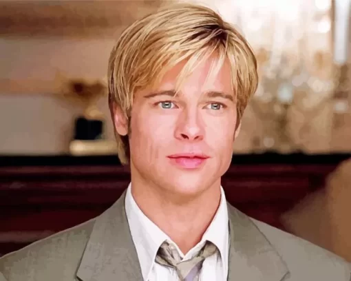 Young Brad Pitt Paint by Number