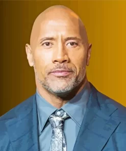 Charismatic Dwayne Johnson Paint by Number