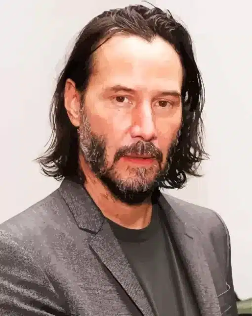 Charismatic Keanu Reeves Paint by Number