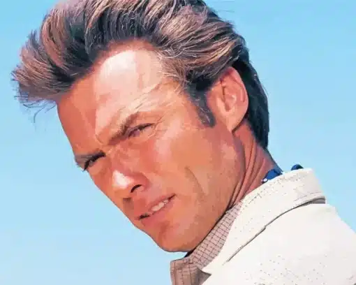 Charming Clint Eastwood Paint by Number