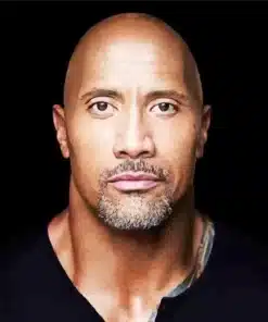 Charming Dwayne Johnson Paint by Number