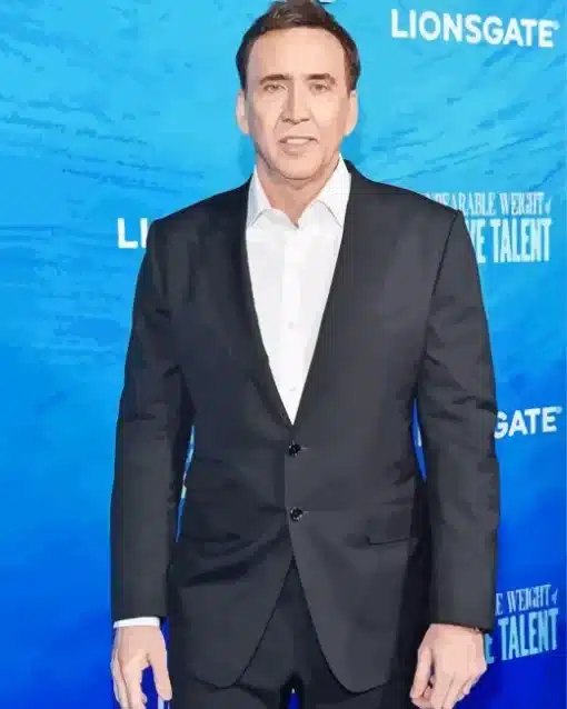 Classic Actor Nicolas Cage Paint by Number