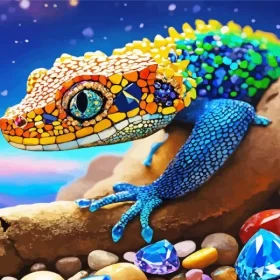 Colorful Gila Monster Paint by Number