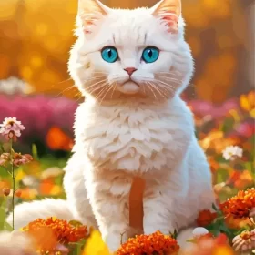 Cute Himalayan Cat Paint by Number