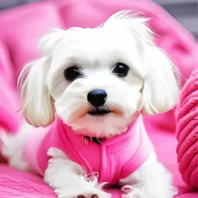 Cute Maltese Puppy Paint by Number