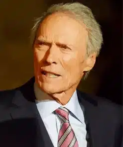 Elegant Clint Eastwood Paint by Number