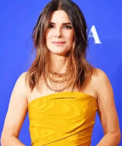 Elegant Sandra Bullock Paint by Number