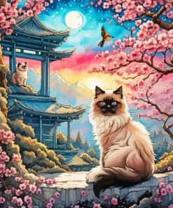 Himalayan Cat Paint by Number