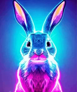 Neon Rabbit Paint by Number