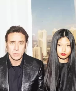 Nicolas Cage And His Wife Paint by Number