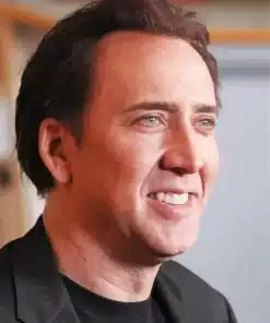 Nicolas Cage Smiling Paint by Number