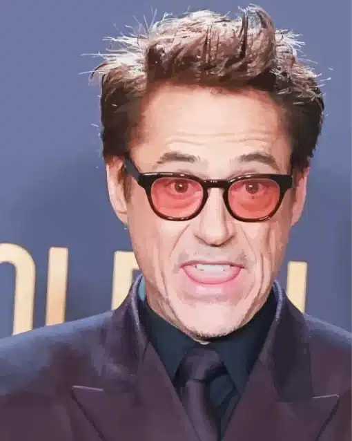 Cool Robert Downey Jr Paint by Number