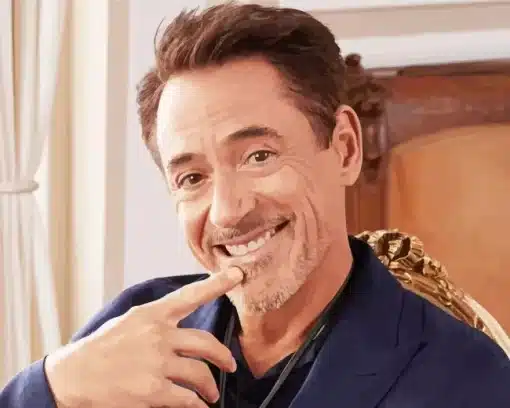 Robert Downey Jr Actor Paint by Number