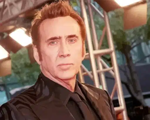 The Actor Nicolas Cage Paint by Number