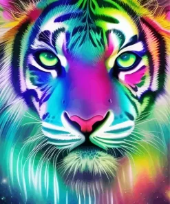 Tiger Neon Paint by Number