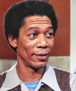 Young Morgan Freeman Paint by Number