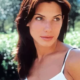 Young Sandra Bullock Paint by Number