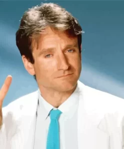 Young Robin Williams Paint by Number